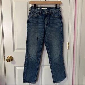Pacsun High Waisted Dark Denim Mom Jeans in Size 24 S